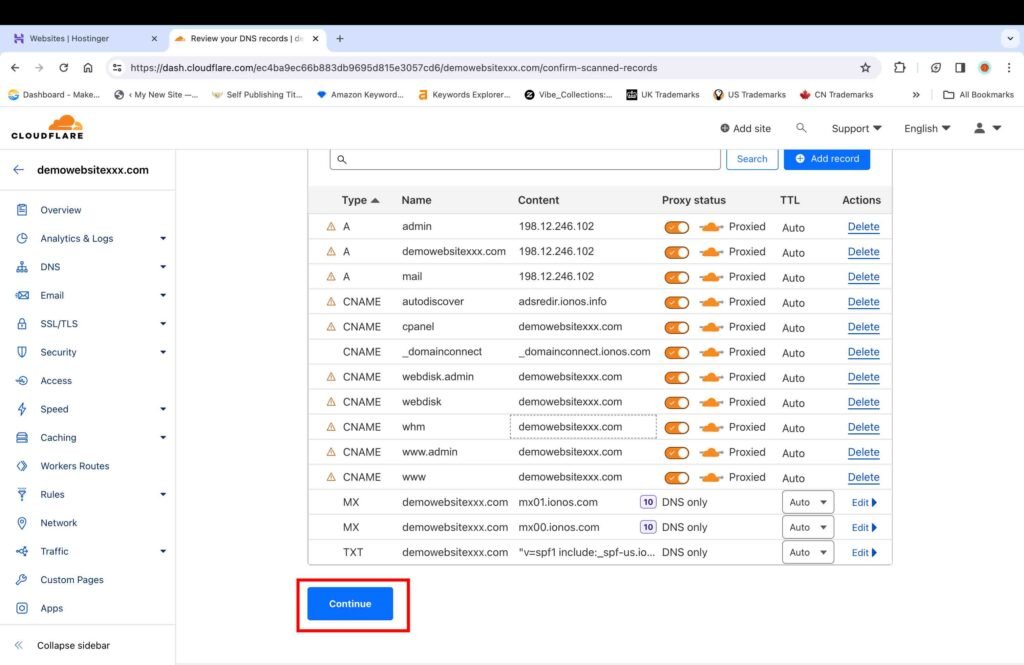 Screenshot showing how to get a free Cloudlfare SSL Certificate for your WordPress website.